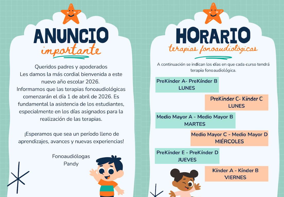 Inicio de terapias fonoaudiológicas